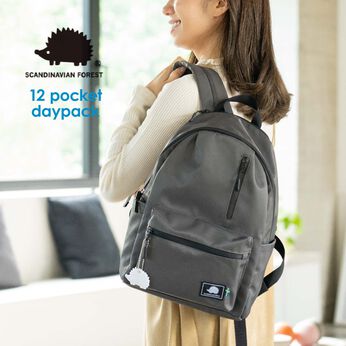 FELISSIMO PARTNERS | スカンジナビアンフォレスト 大きく開く 12ポケット デイパック
