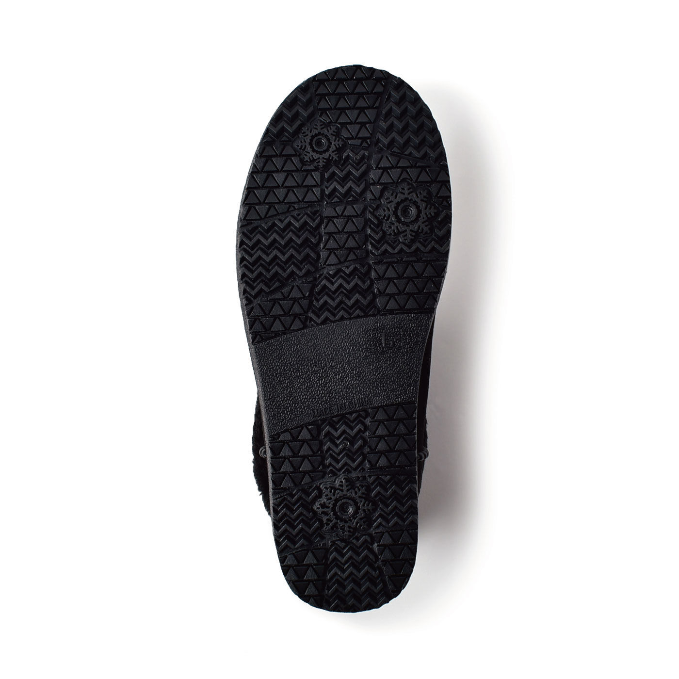 FELISSIMO PARTNERS|雨靴みたいな防水がうれしい ふわふわボア付きショートブーツ　〈ブラック〉