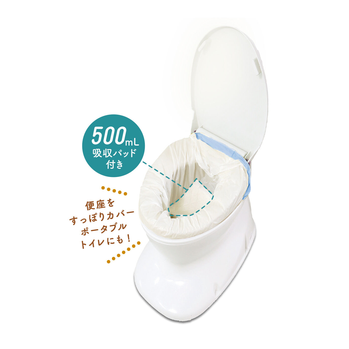 新発想の非常用トイレ 吸収パッドのホスケアトイレ｜FELISSIMO