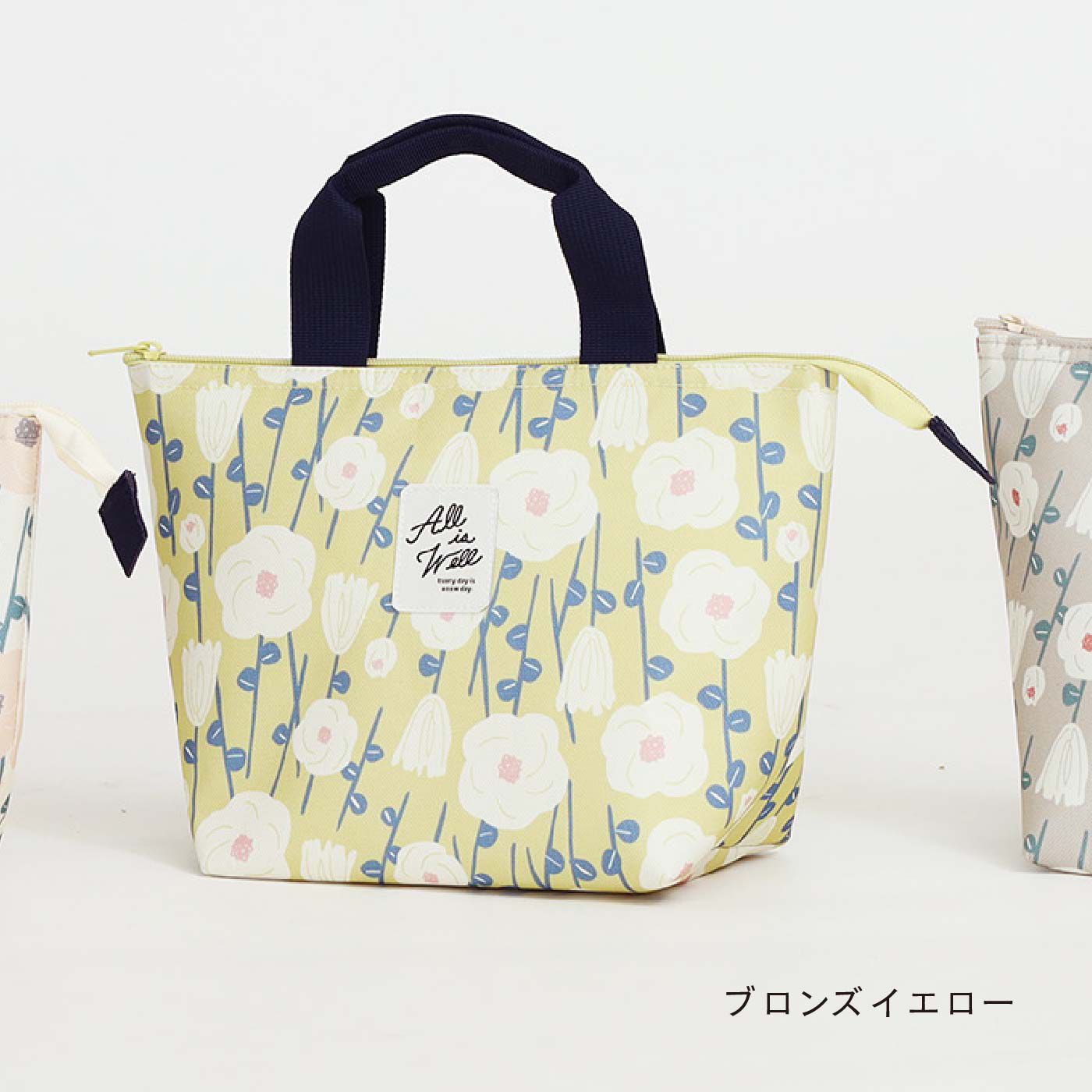 FELISSIMO PARTNERS|お出かけ気分があがる　かわいい花柄の簡易保冷保温ランチミニトートバッグ