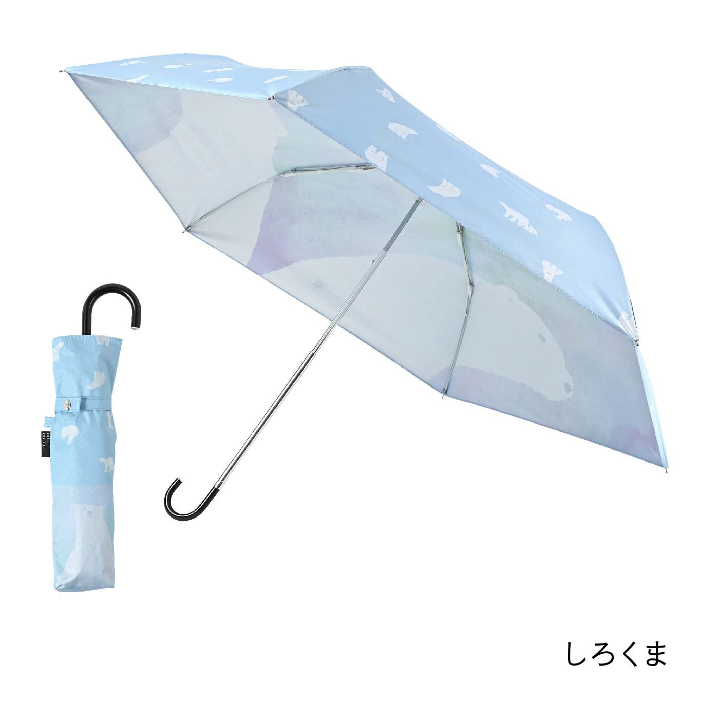 FELISSIMO PARTNERS|両面プリントが楽しい　折りたたみ晴雨兼用日傘