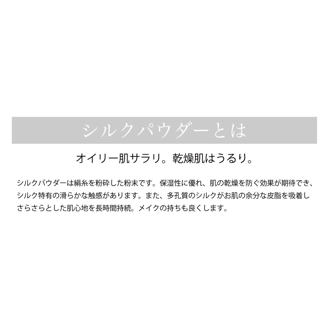 FELISSIMO PARTNERS|つけたまま眠れる24時間美容　シルクパウダー　１００