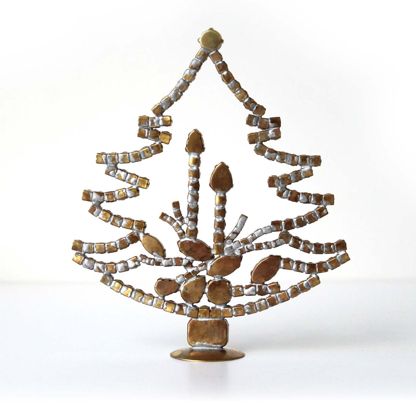 FELISSIMO PARTNERS|外国の蚤の市で見つけたみたいなラインストーンクリスマスツリー　キャンドルともみの木