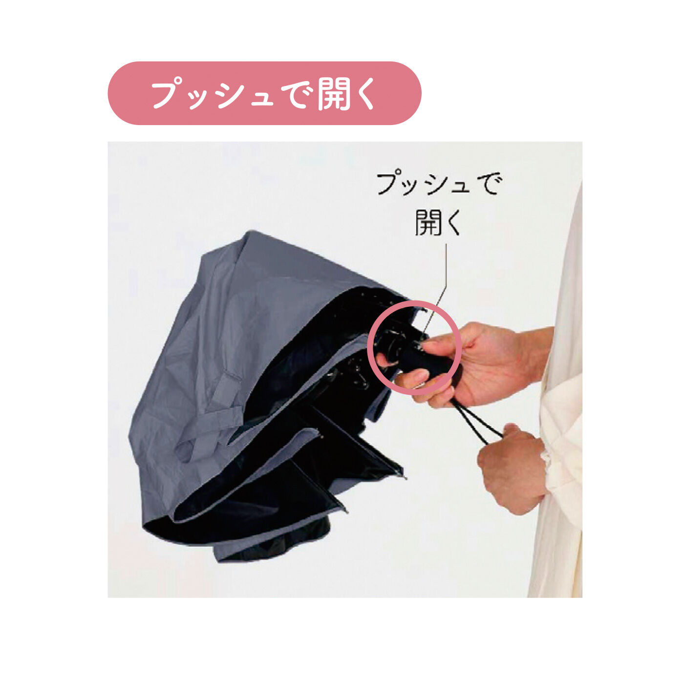 FELISSIMO PARTNERS|自動開閉が便利でらくちん！ シンプルデザインがうれしい日傘〈晴雨兼用〉