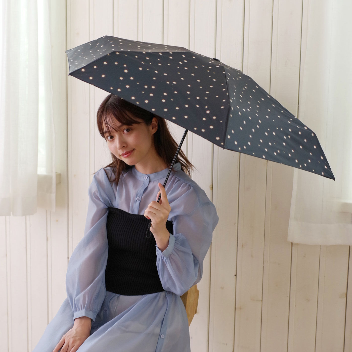 FELISSIMO PARTNERS|小さめのバッグやポケットに入る 折りたたみ晴雨兼用雨傘 「ポケラ」