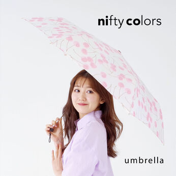 FELISSIMO PARTNERS | 折りたたみ 雨傘 さくらんぼ
