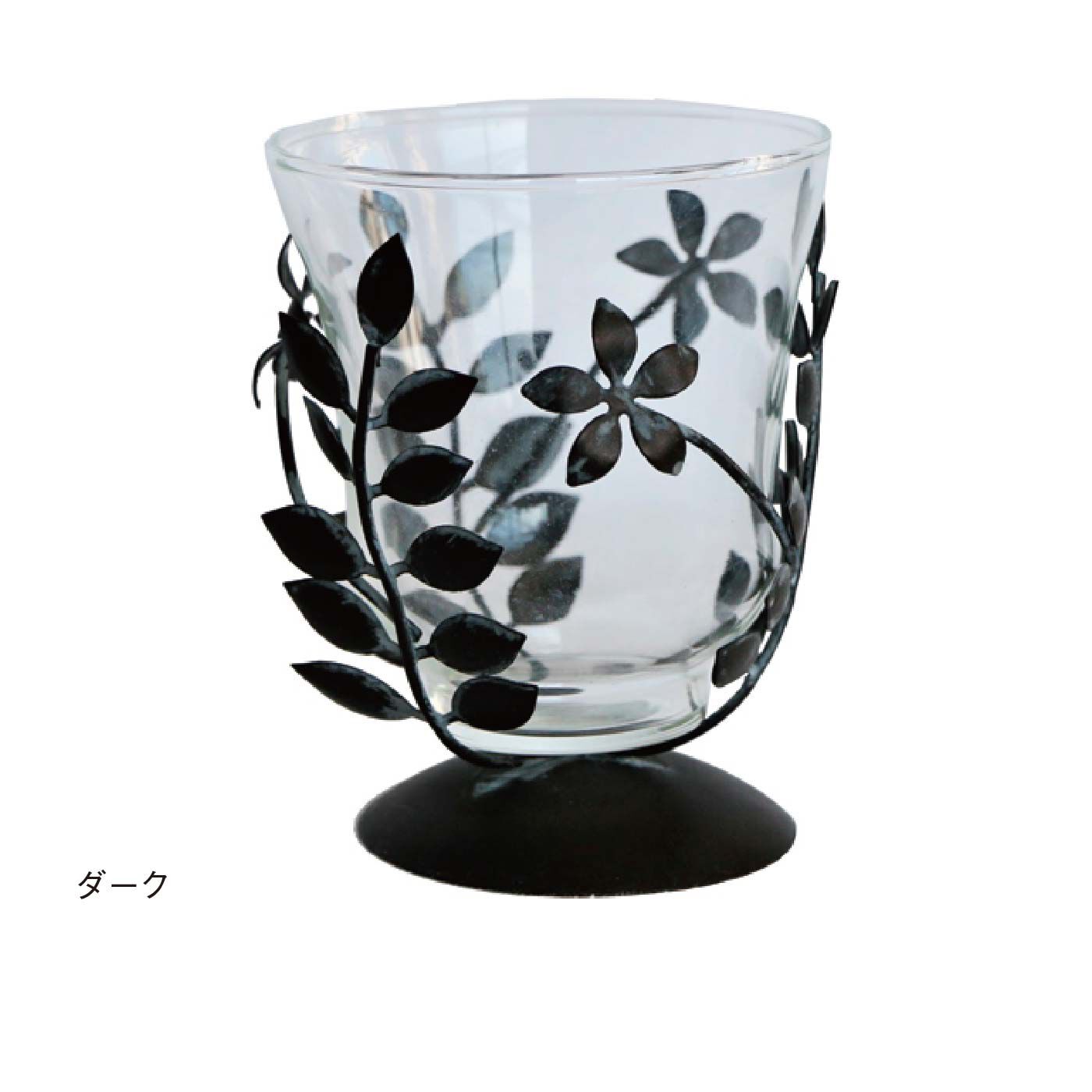 FELISSIMO PARTNERS|リーフのデザインが素敵な　アンティーク風ガラスのフラワーベース