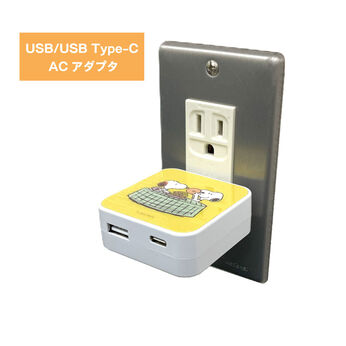 FELISSIMO PARTNERS | ピーナッツ USB／USB Type-C ACアダプタ