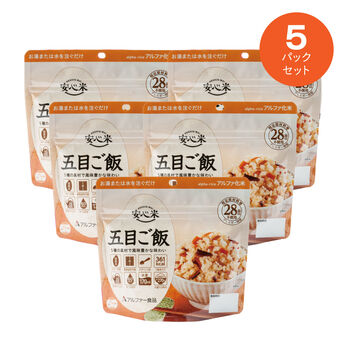 FELISSIMO PARTNERS | お湯だけでほかほかごはん安心米　五目ごはん　５Ｐ
