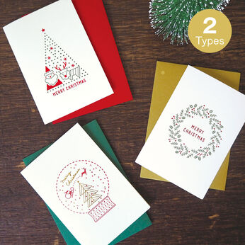 FELISSIMO PARTNERS | 活版印刷と箔押しが魅力ボヌールクリスマスカード