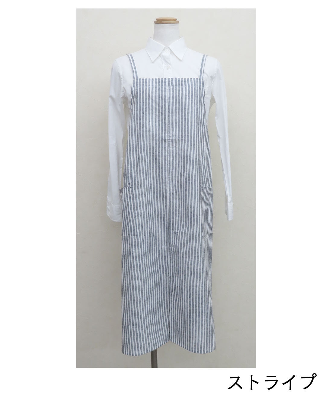 FELISSIMO PARTNERS|さっとかぶるだけ　リネンコットンクロスエプロン