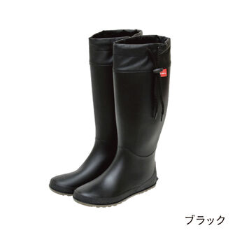 FELISSIMO PARTNERS | ワンデルン　折りたためるレインブーツ　ブラック