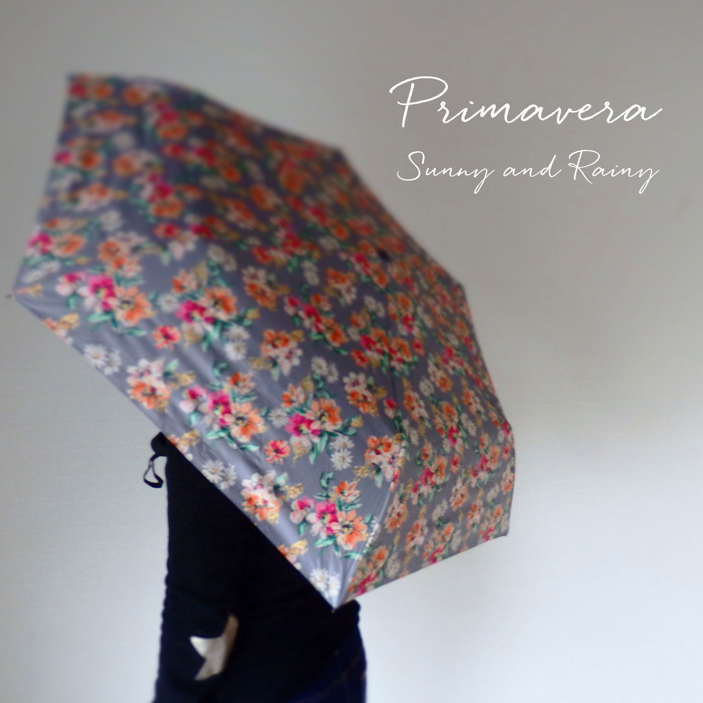 FELISSIMO PARTNERS|雨の日も晴れの日もこころ踊る　プリマベーラ　お花柄の晴雨兼用折りたたみ傘