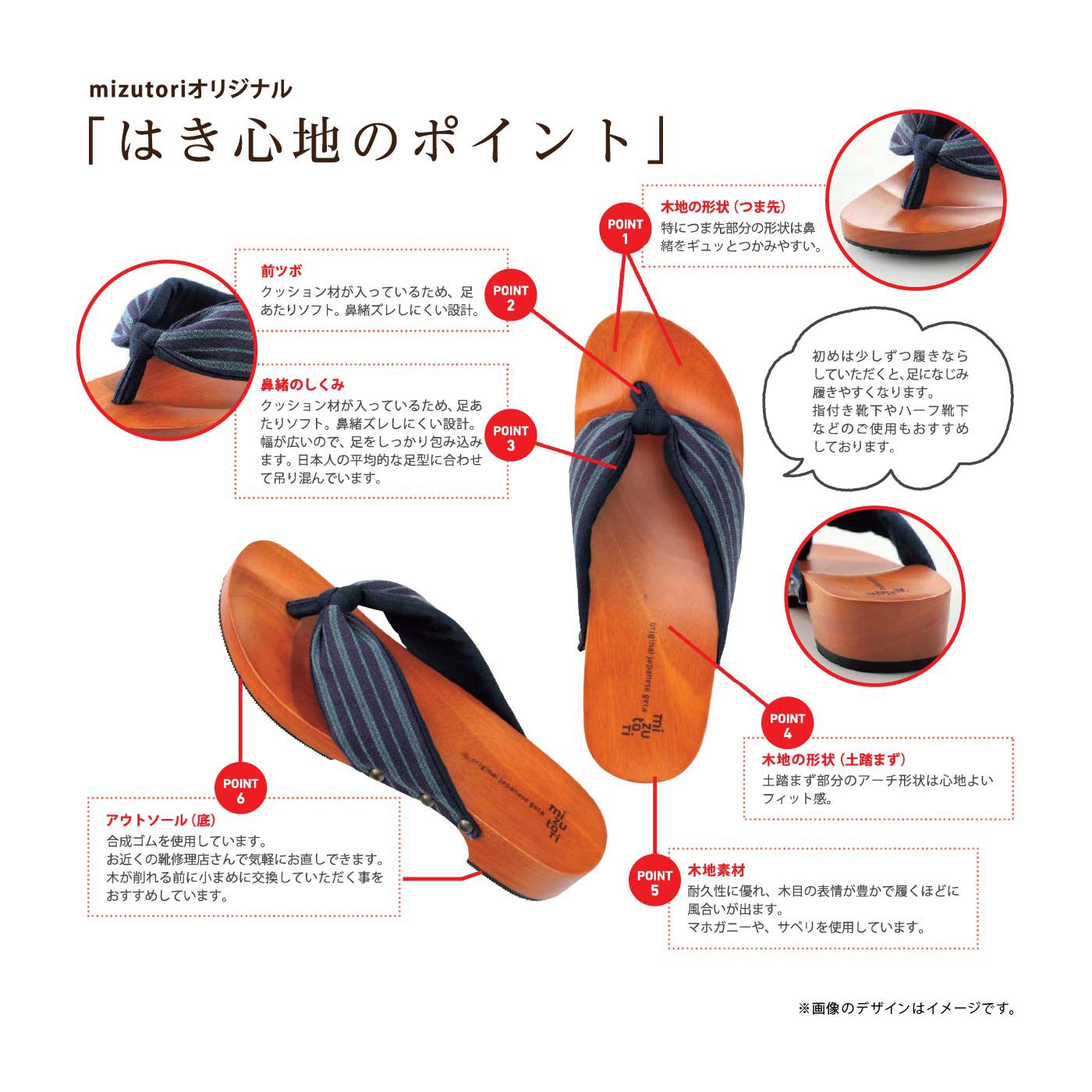 FELISSIMO PARTNERS|サンダル感覚の下駄　ｈｉｔｅｔｅ〈ハイテテ〉６．５ｃｍヒール　紫流