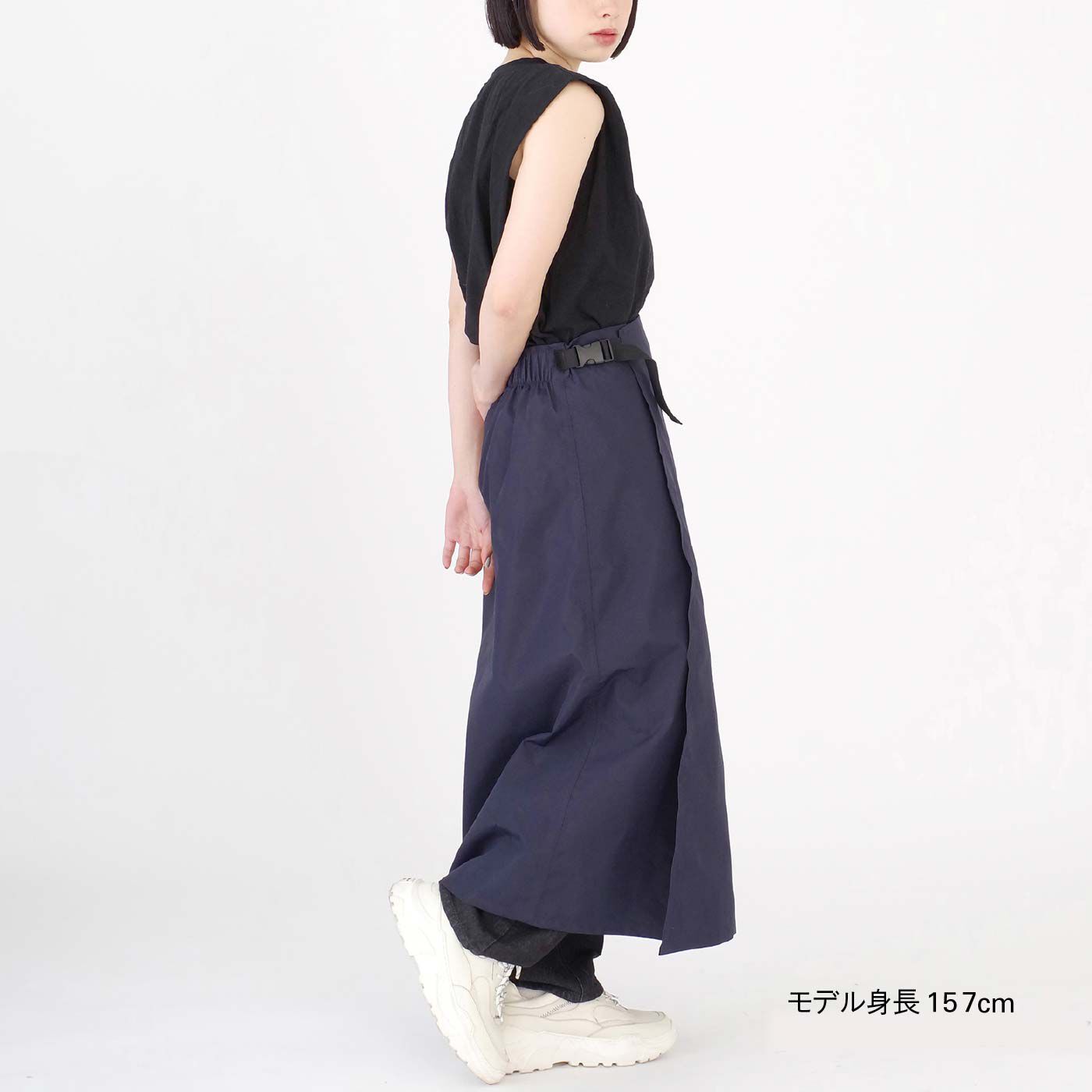 FELISSIMO PARTNERS|立ったままで着脱が可能なレインスカート