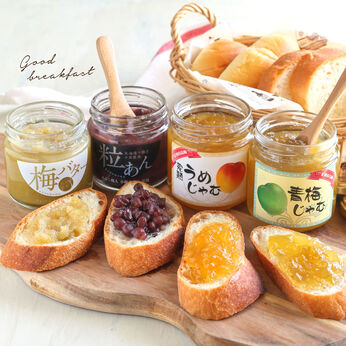 FP産地直送マルシェ | 梅バター･2つの梅ジャム･粒あんの 4種 食べ比べ セット