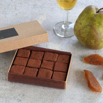 FP産地直送マルシェ | アテノオヤツ ラ・フランスと大吟醸酒粕の生チョコレート