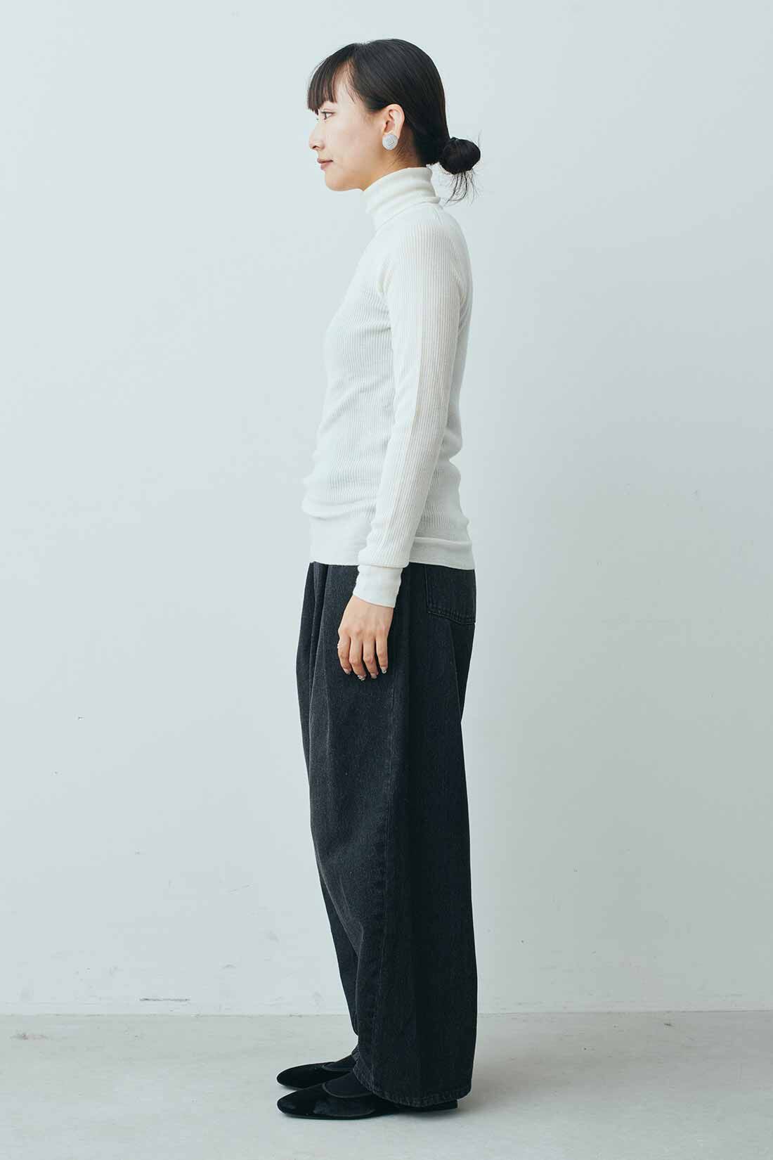 MEDE19F 高山都さんコラボ ウールカシミヤタートルニットスキントップス