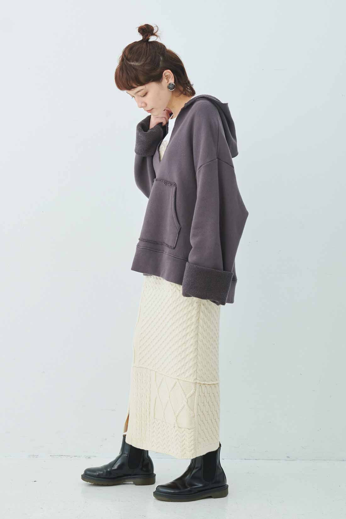 MEDE19F 鬼裏毛フーディー〈チャコール〉｜レディースファッション・洋服の通販｜MEDE19F
