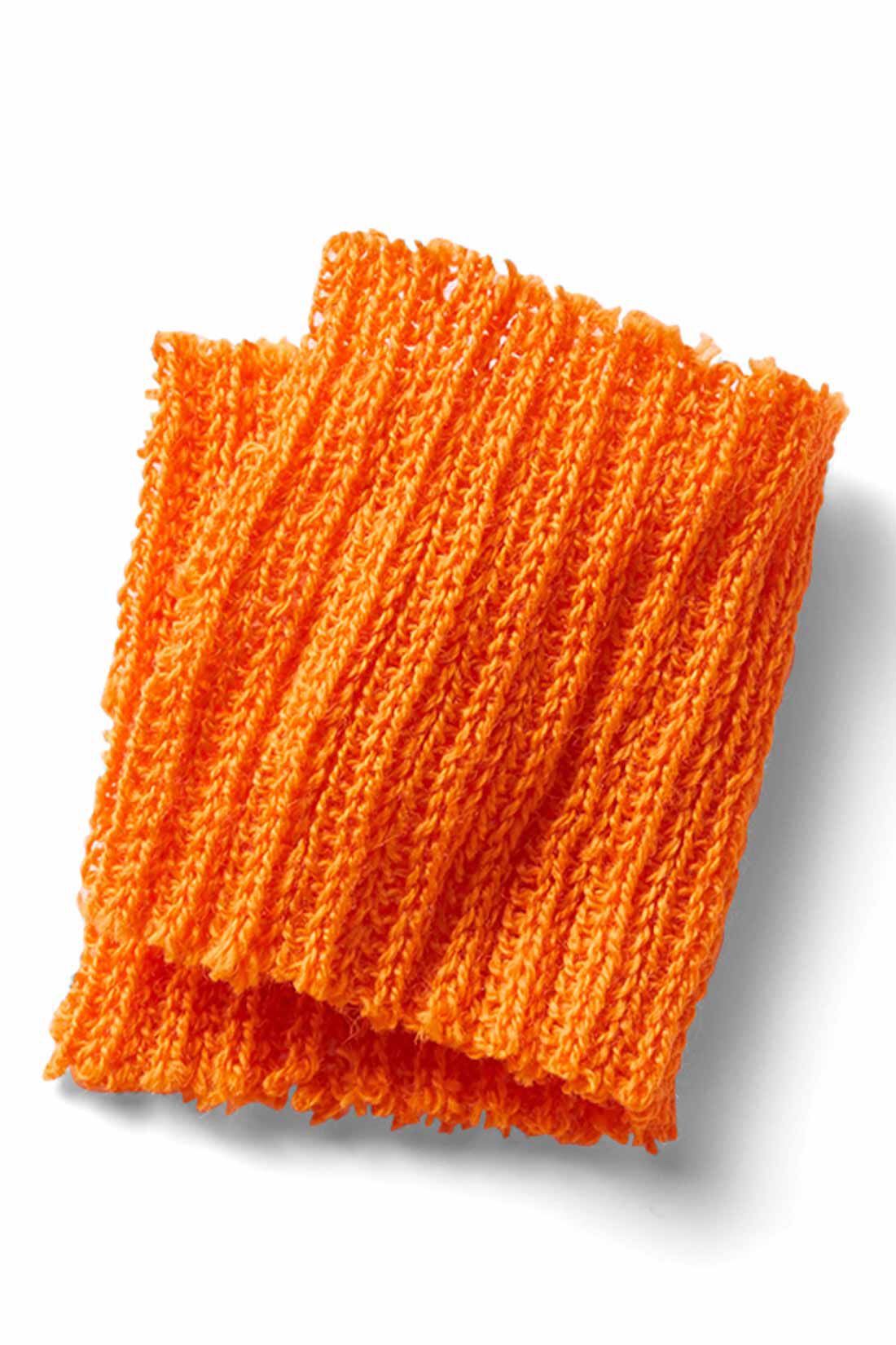 MEDE19F|MEDE19F　シルケットコットンアームカバーの会|シルケット綿糸を甘くルーズに編んだ、肌なじみのいいリブ素材。