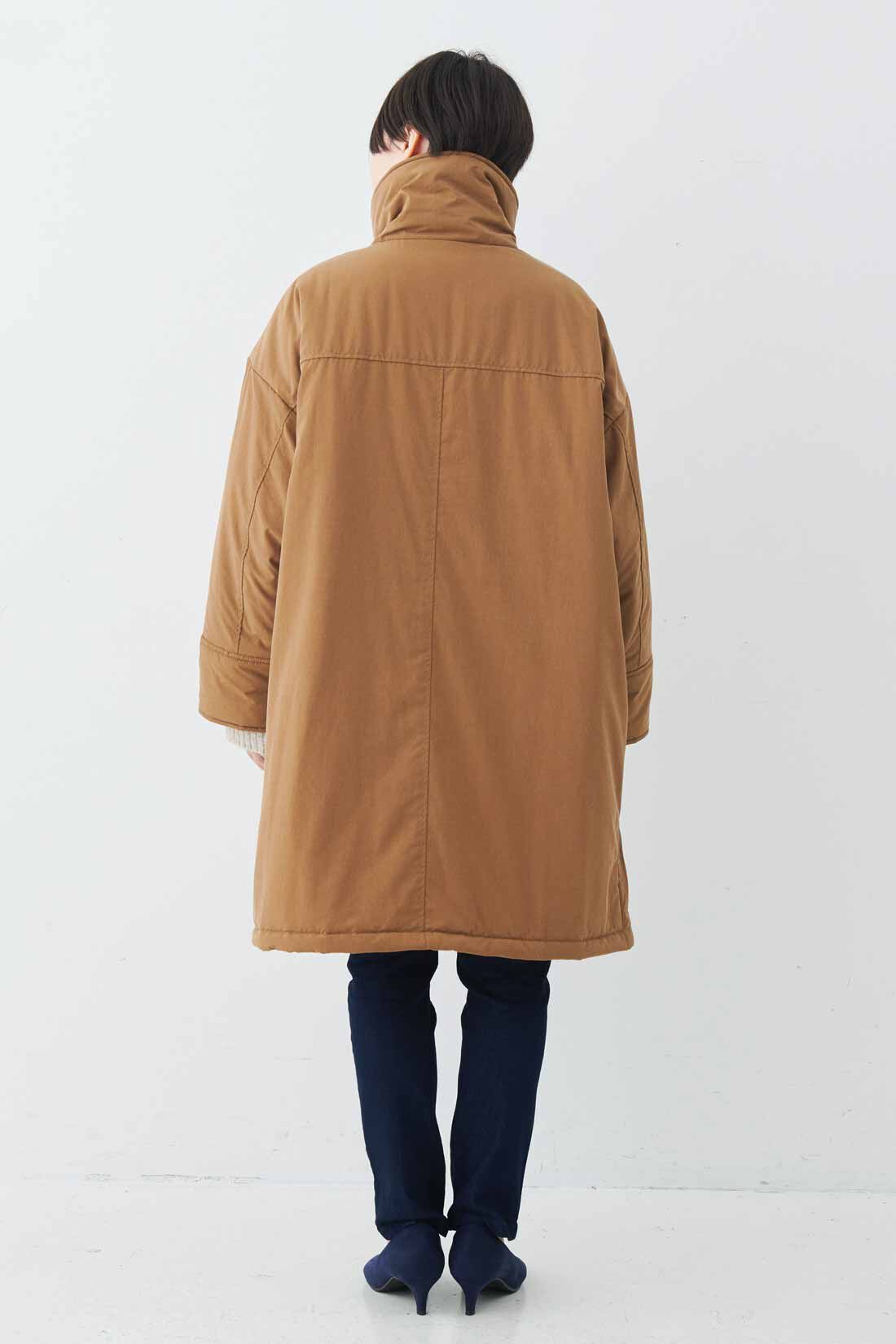 MEDE19F|MEDE19F　オーバーサイズミリタリージャケットコート〈ベージュ〉|身長152cm（2サイズ着用）