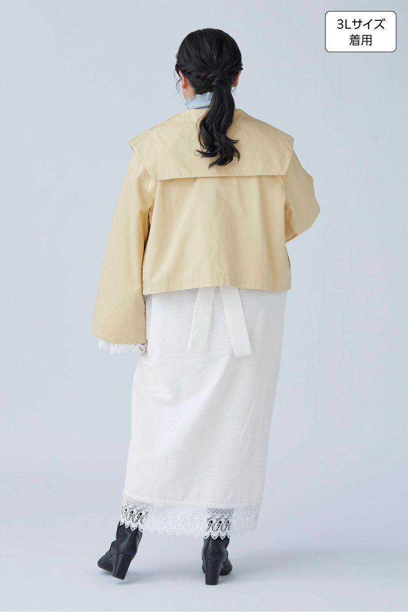 MEDE19F [メデ・ジュウキュウ]|MEDE19F　Boutique888さんコラボ レース遣いワンピース〈オフホワイト〉|身長：160cm バスト：113cm ウエスト：90cm ヒップ：115cm 太ももまわり：63cm