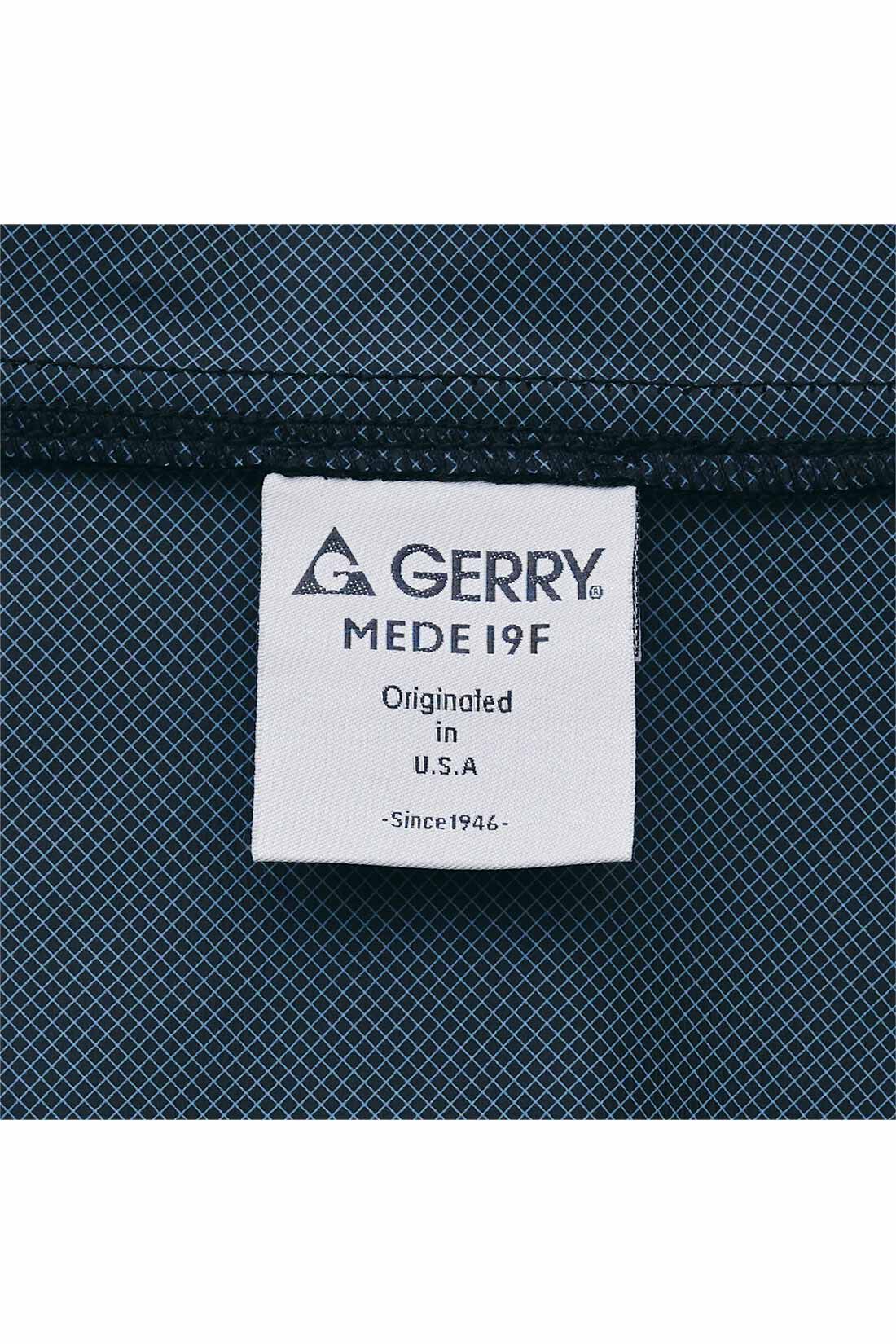 MEDE19F|【MEDE19F】GERRY（R）for MEDE19F 2.5レイヤーマウンテンパーカー〈ボルドー〉|GERRY（R）とMEDE19FのWネームタグ。