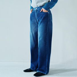 MEDE19F | acker コーデュロイ パンツ〈ブルー〉