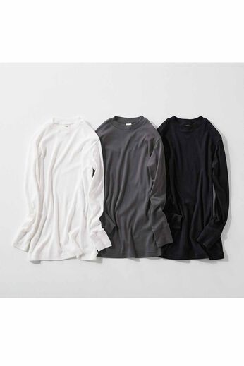 MEDE19F | 吸湿発熱コットンクルーネックトップス