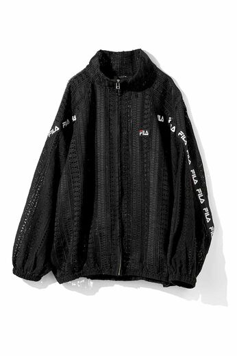 MEDE19F [メデ・ジュウキュウ] | MEDE19F FILA for MEDE19F レース素材 トラックブルゾン〈ブラック〉