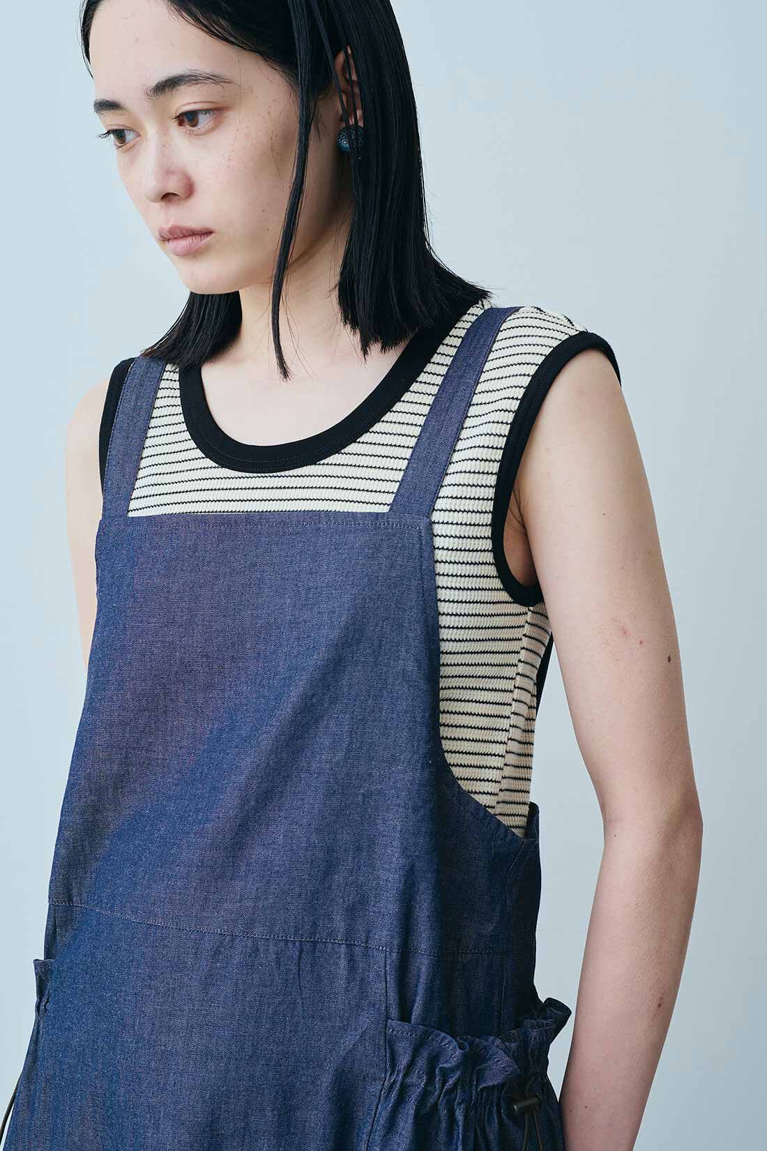 MEDE19F [メデ・ジュウキュウ]|MEDE19F　デニムタブリエワンピース〈インディゴブルー〉