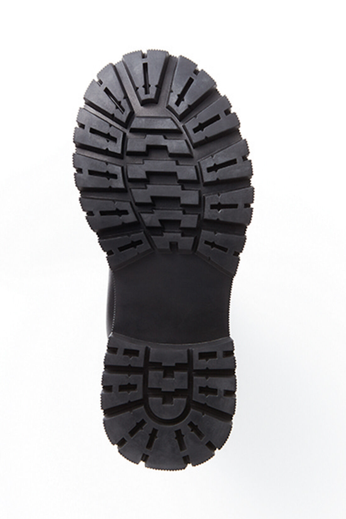 MEDE19F [メデ・ジュウキュウ]|MEDE19F　シルバーのクラックレザー調トラックブーツ〈シルバー〉|合成ゴムを使用した滑りにくいアウトソール。