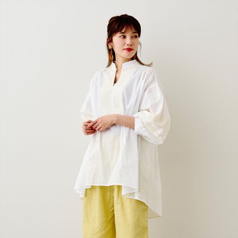 MEDE19F | インドコットンチュニック〈ＷＨ〉ＭＤ１９