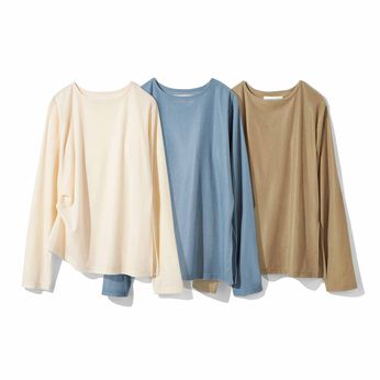 MEDE19F | MEDE19F アシメトリーヘム シアーベロアトップスの会
