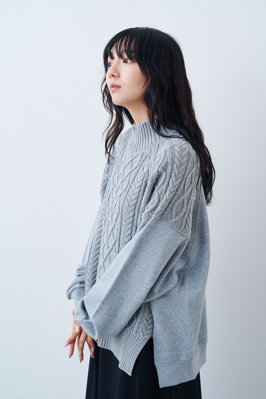 MEDE19F [メデ・ジュウキュウ]|【MEDE19F SELECT】LEE ニットミックスハイネックプルオーバー