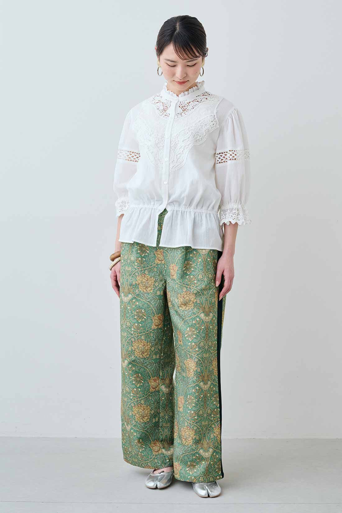 MEDE19F　Boutique888さんコラボ レースブラウス