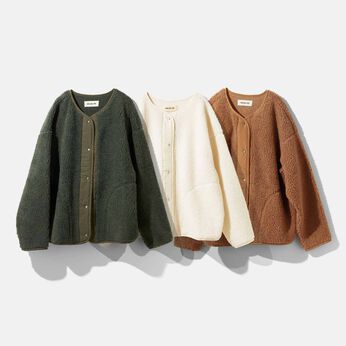 MEDE19F [メデ・ジュウキュウ] | オーバーサイズボアフリースカーディガンＭＤ１９