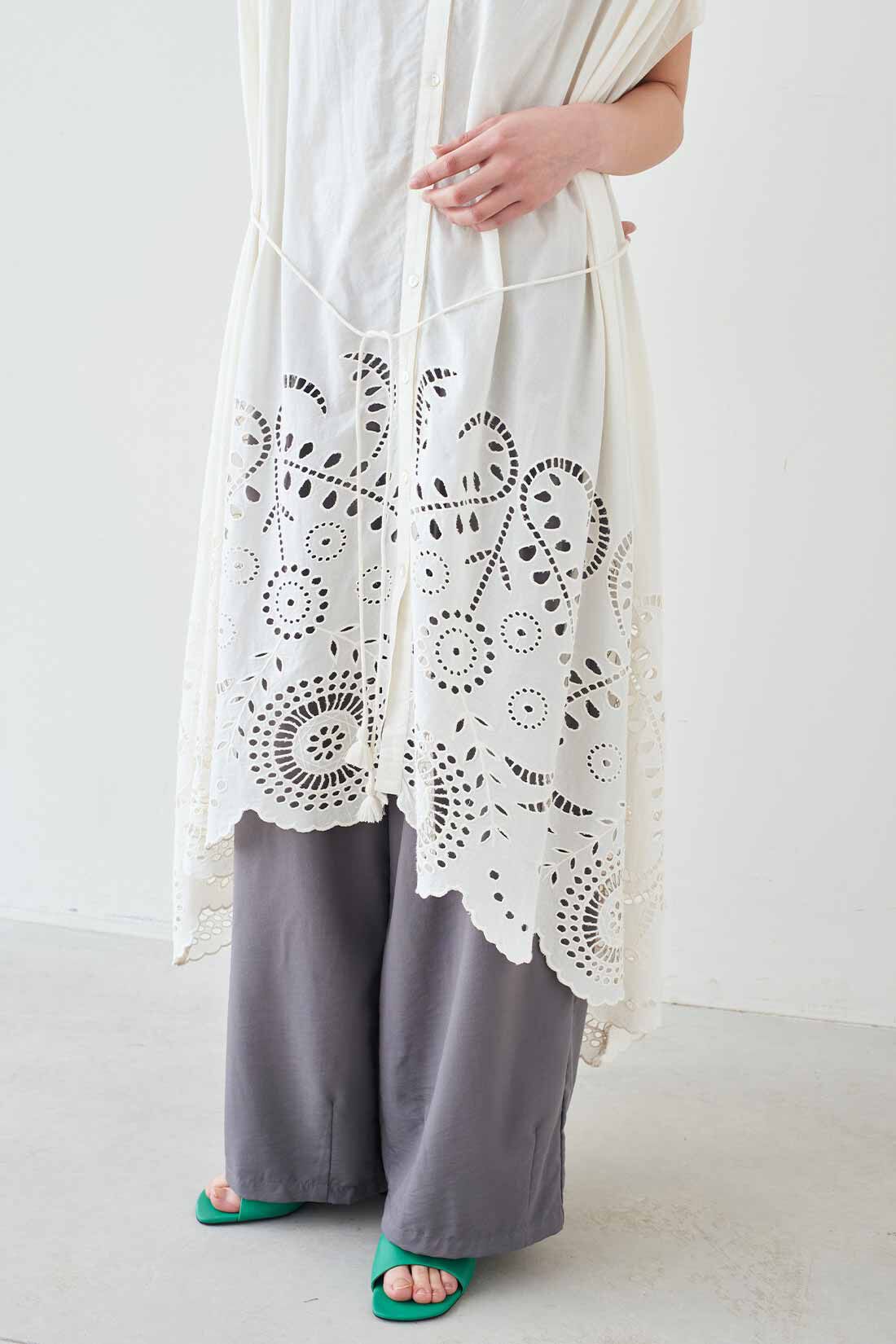 MEDE19F [メデ・ジュウキュウ]|MEDE19F　〈MADE IN INDIA COLLECTION〉シフリー刺しゅうワンピース