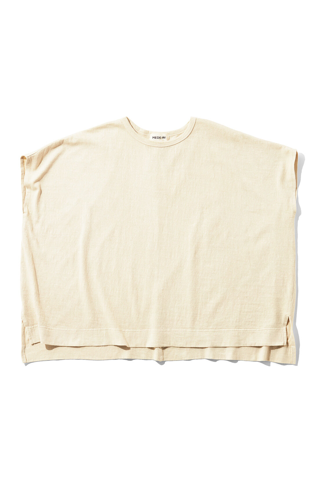 MEDE19F|MEDE19F　製品染めポンチョTシャツ〈チャコール〉