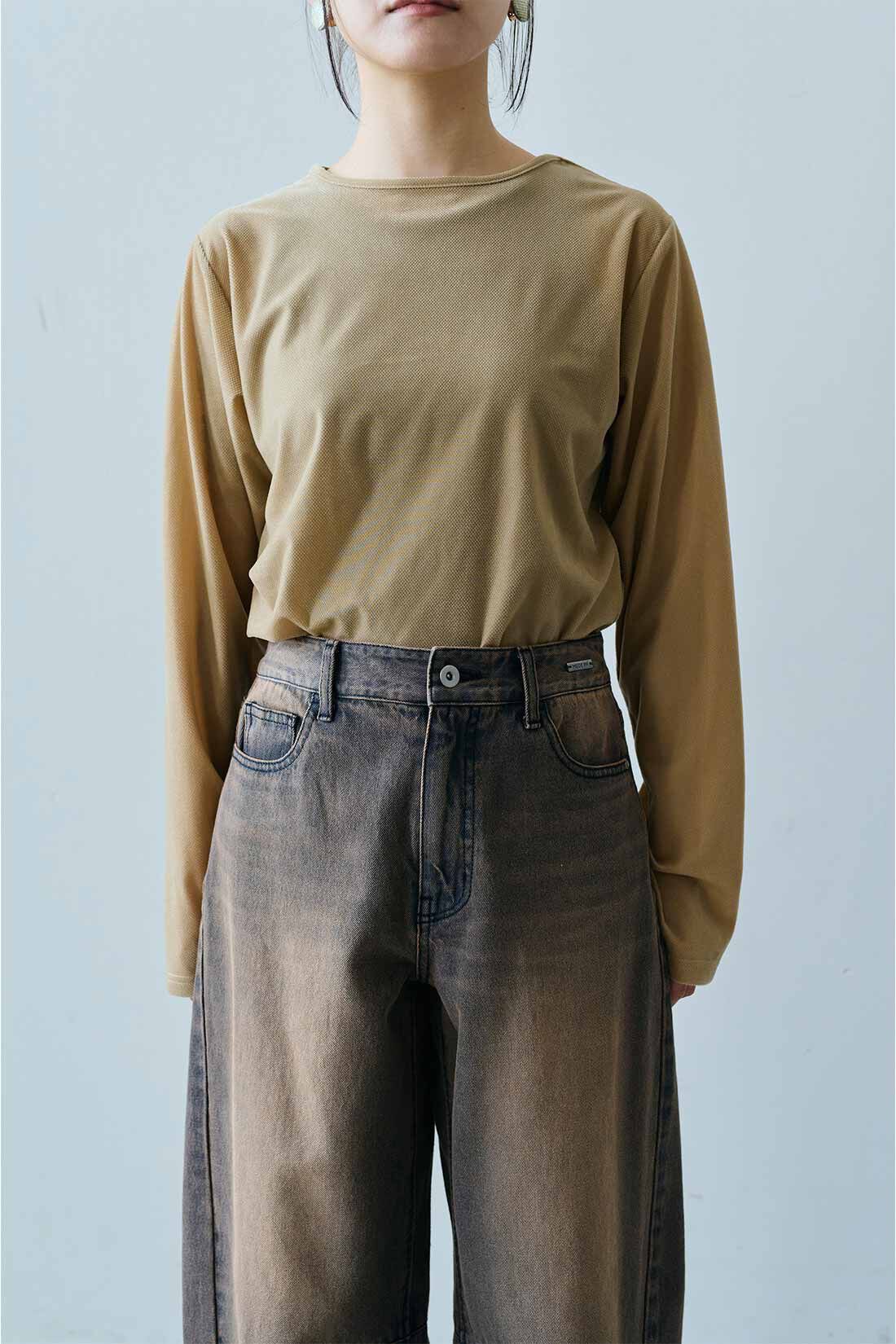 MEDE19F [メデ・ジュウキュウ]|MEDE19F　アシメトリーヘム シアーベロアトップスの会