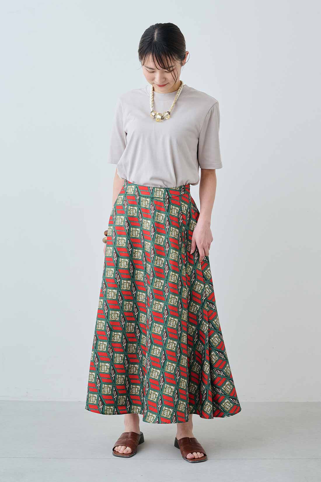 MEDE19F アフリカンプリント柄スカート｜レディースファッション・洋服 