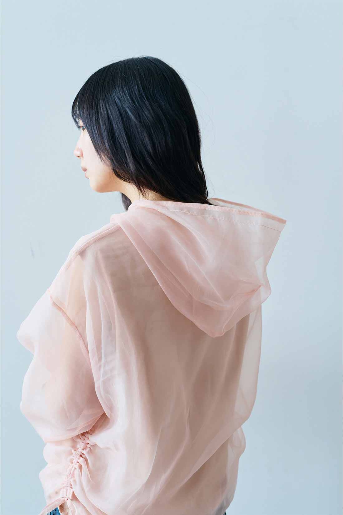 MEDE19F|MEDE19F　カットソー裏地付き シアーフーディー