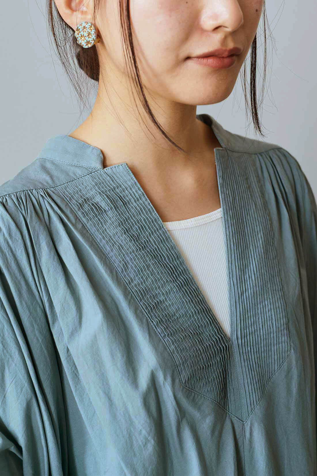 MEDE19F [メデ・ジュウキュウ]|MEDE19F　〈MADE IN INDIA COLLECTION〉エンブロイダリーコットンワンピース