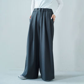 MEDE19F | LEFANCY ワイドスラックス〈グレー〉