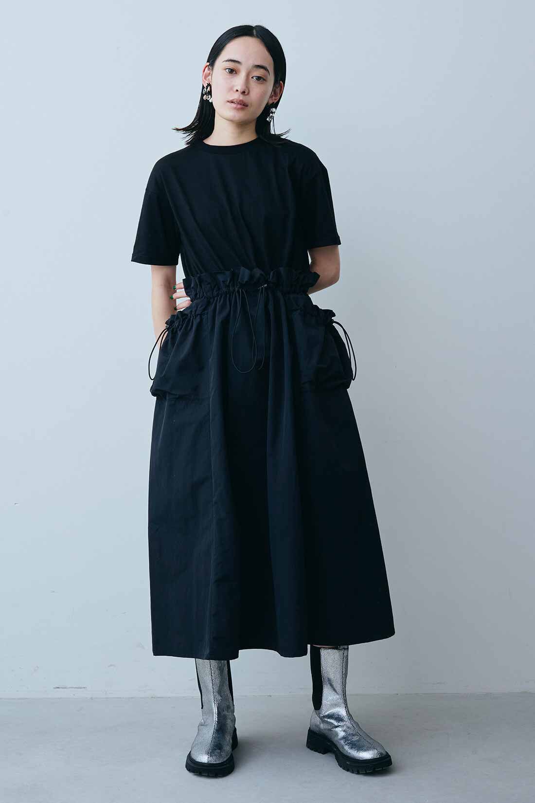 f□美品 Courrgesクレージュ 貴重なハイネック前開きデザイン