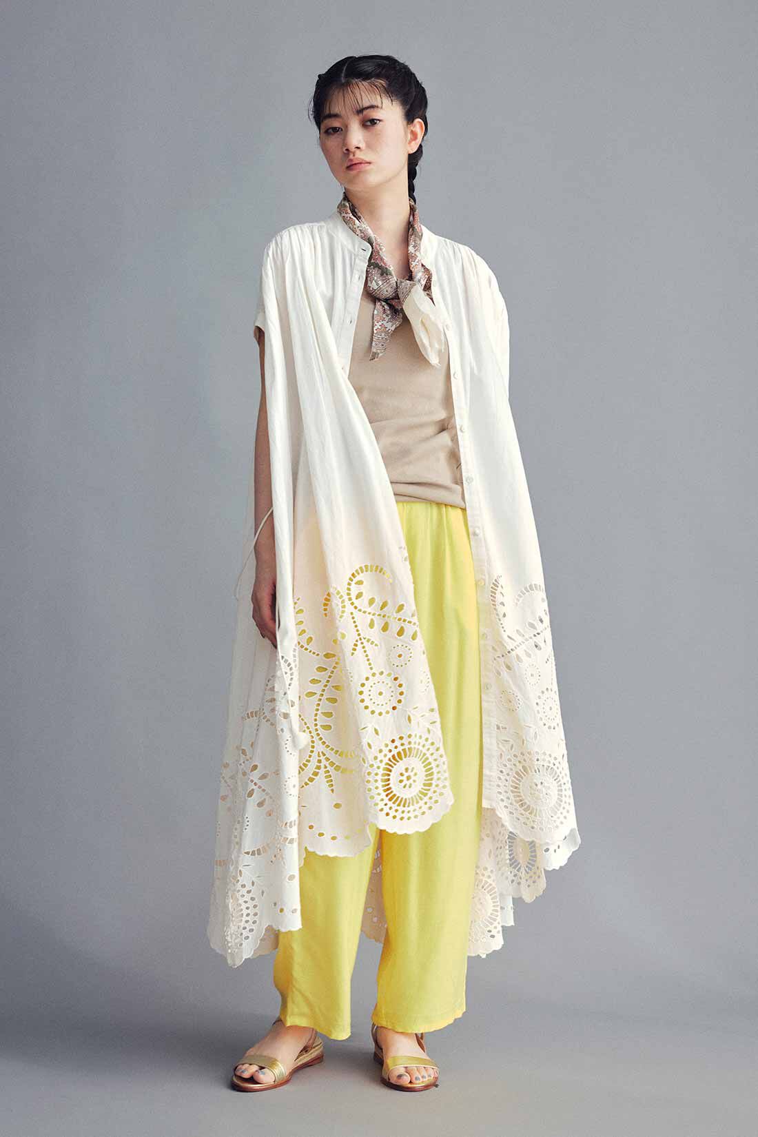 MEDE19F [メデ・ジュウキュウ]|MEDE19F　〈MADE IN INDIA COLLECTION〉シフリー刺しゅうワンピース