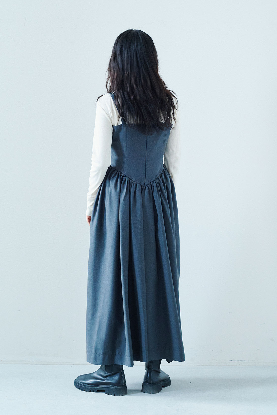 MEDE19F [メデ・ジュウキュウ]|韓国セレクト STAGE ミリタリーワンピース|モデル身長：163cm