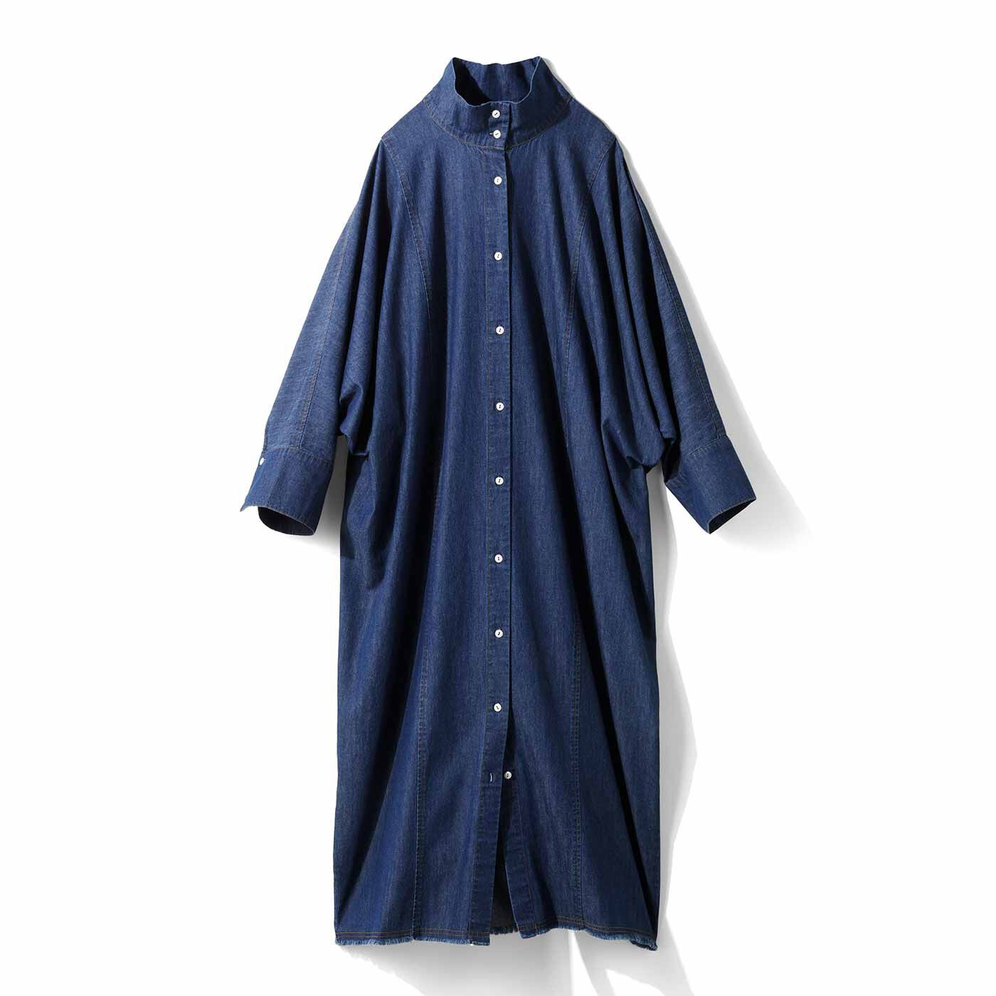 MEDE19F 前後2ウェイデニムボウタイブラウス〈ブルー〉｜MEDE19F