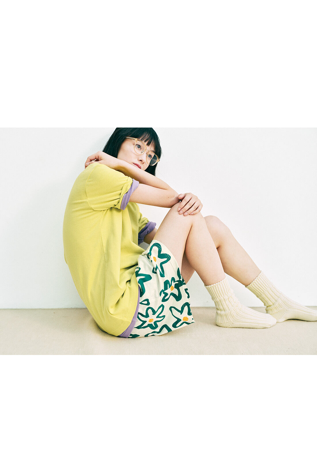 MEDE19F [メデ・ジュウキュウ]|MEDE19F　夏の花ショートパンツ〈アイボリー〉