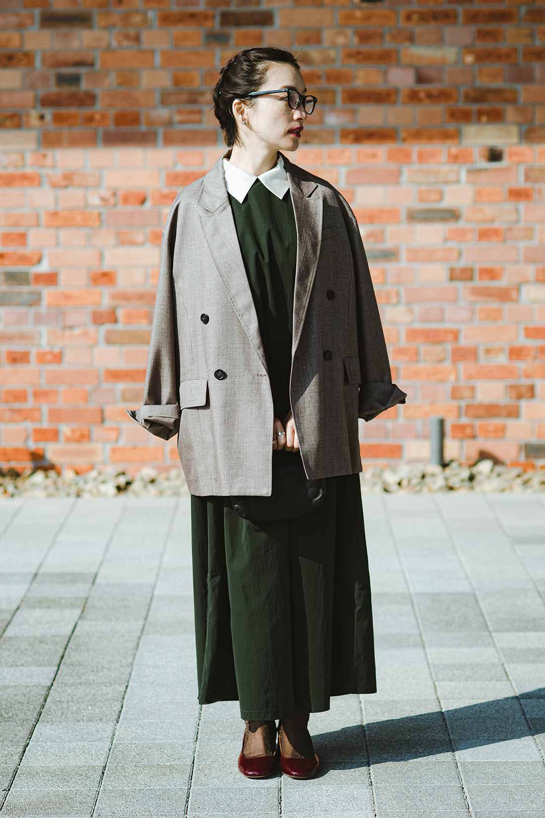 MEDE19F [メデ・ジュウキュウ]|MEDE19F　高山都さんコラボ 衿付き撥水加工ワンピース